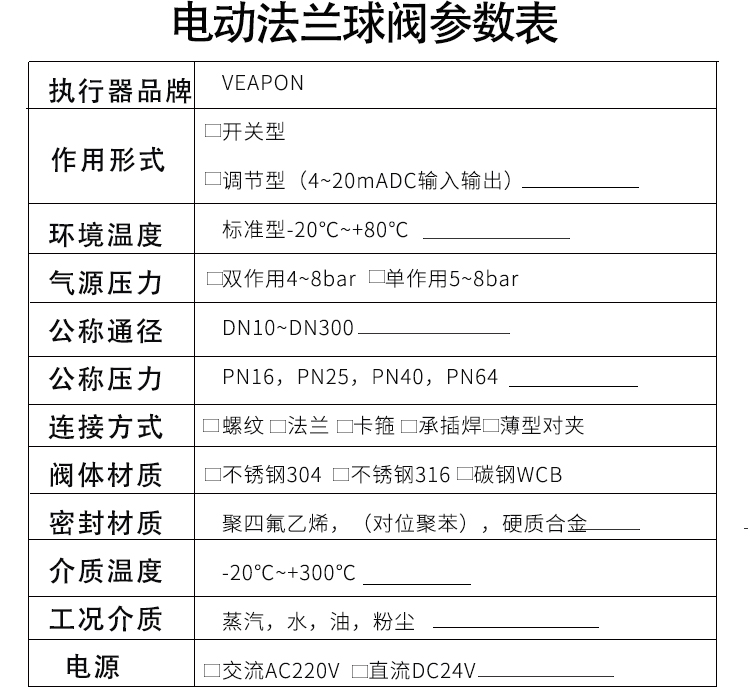 電動三通法蘭球閥參數(shù)